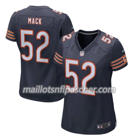 Maillot Chicago Bears Khalil Mack 52 Nike Navy - Femme